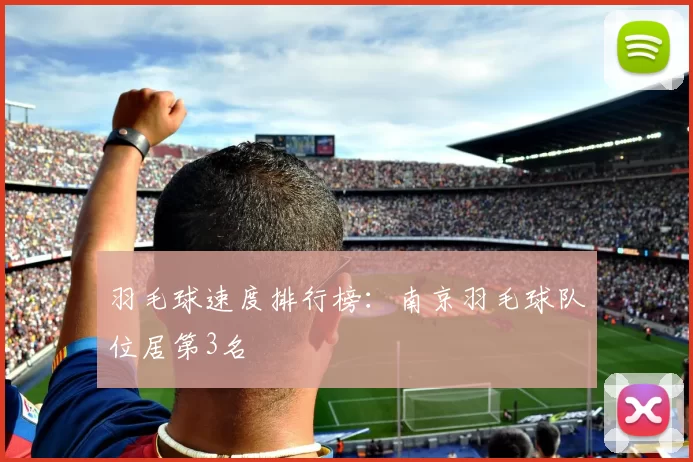 羽毛球速度排行榜：南京羽毛球队位居第3名